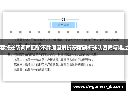 蓉城逆袭河南四轮不胜原因解析深度剖析球队困境与挑战
